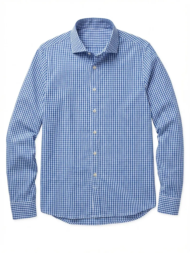 Camisa lisa de popelina morada