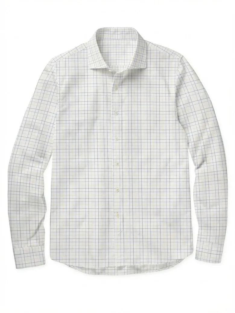 Camisa de popelina blanca lisa de fácil planchado