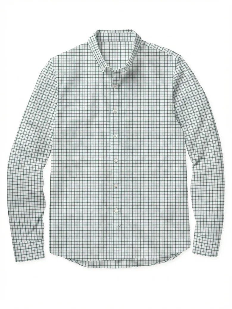 Camisa de popelina blanca lisa de fácil planchado