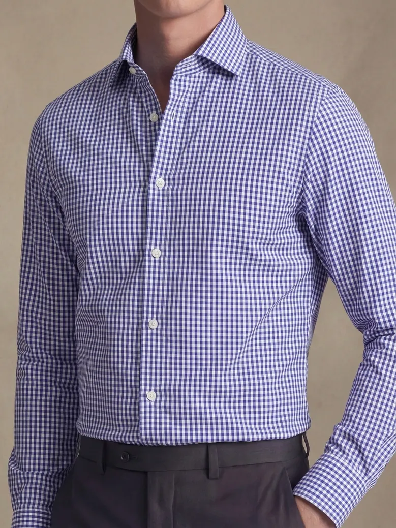 Camisa de popelina blanca lisa de fácil planchado