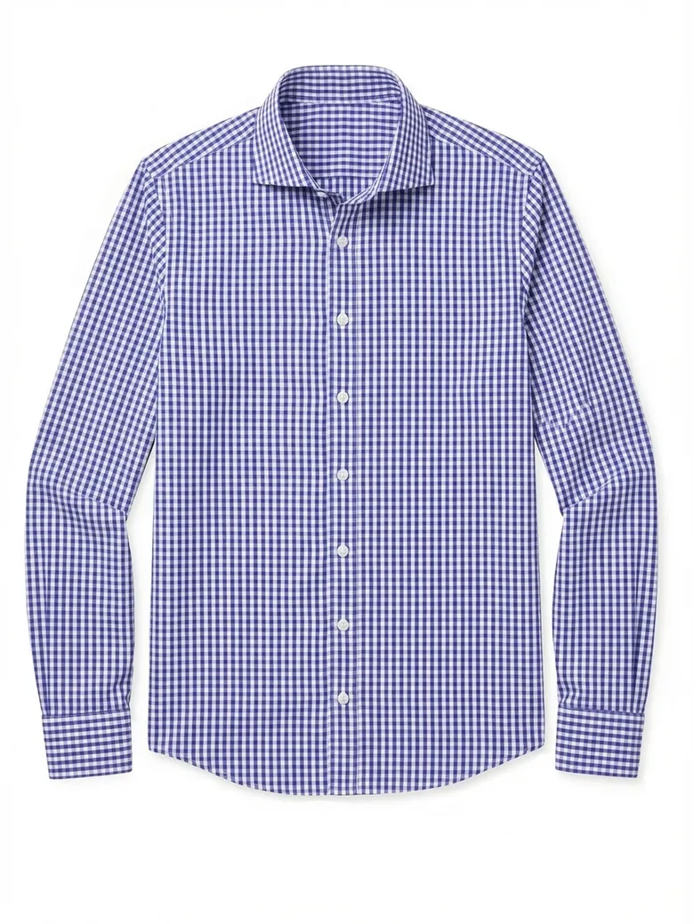 Camisa de popelina blanca lisa de fácil planchado