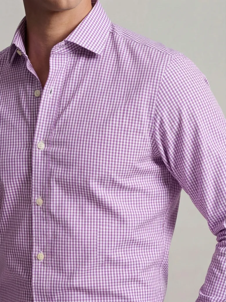 Camisa de popelina blanca lisa de fácil planchado