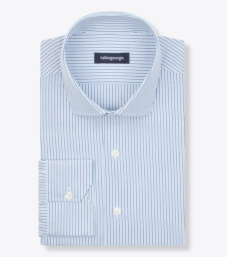 Camisa de popelina blanca lisa de fácil planchado