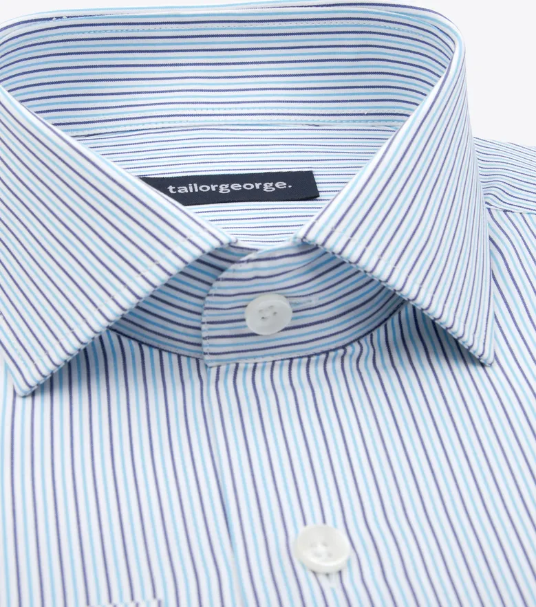Camisa de popelina blanca lisa de fácil planchado