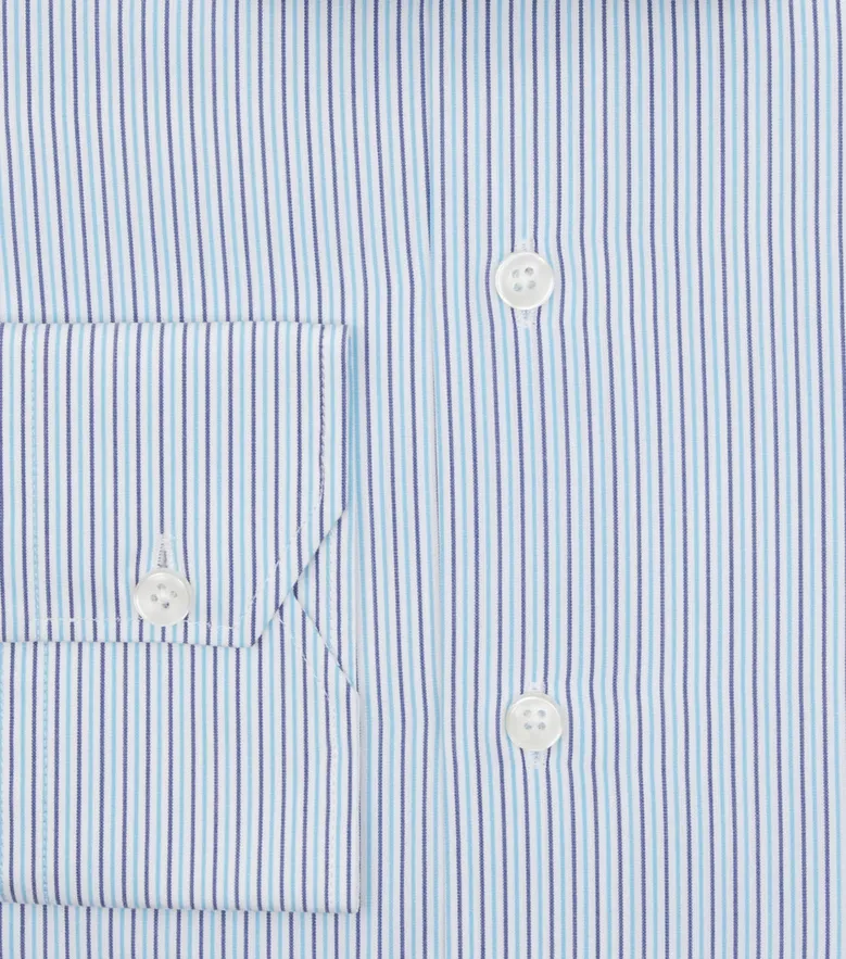 Camisa de popelina blanca lisa de fácil planchado
