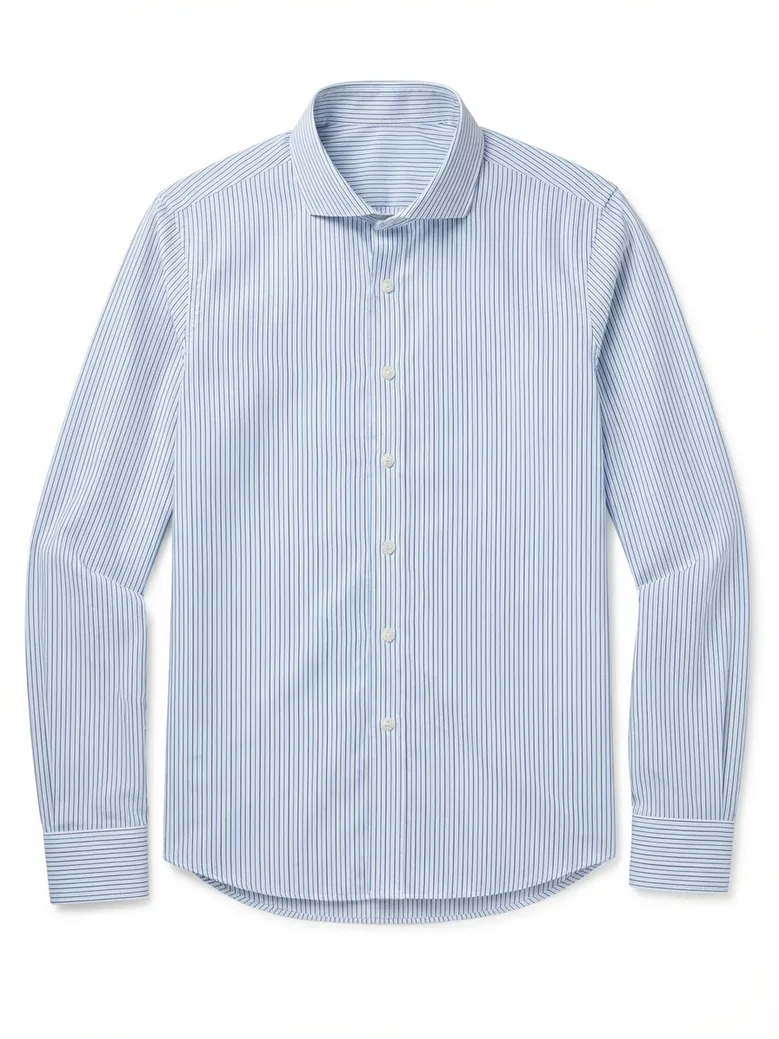 Camisa de popelina blanca lisa de fácil planchado