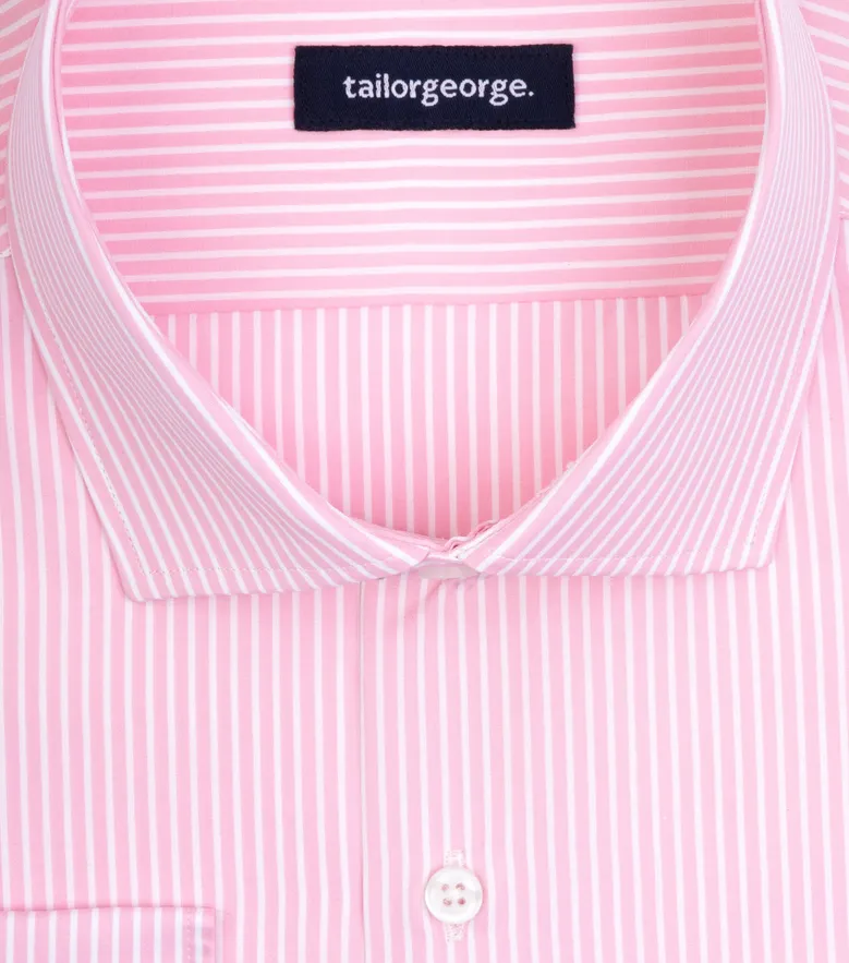 Camisa de popelina blanca lisa de fácil planchado