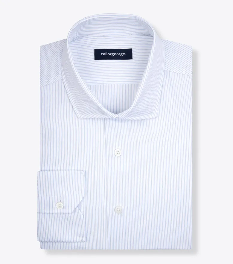 Camisa de popelina blanca lisa de fácil planchado