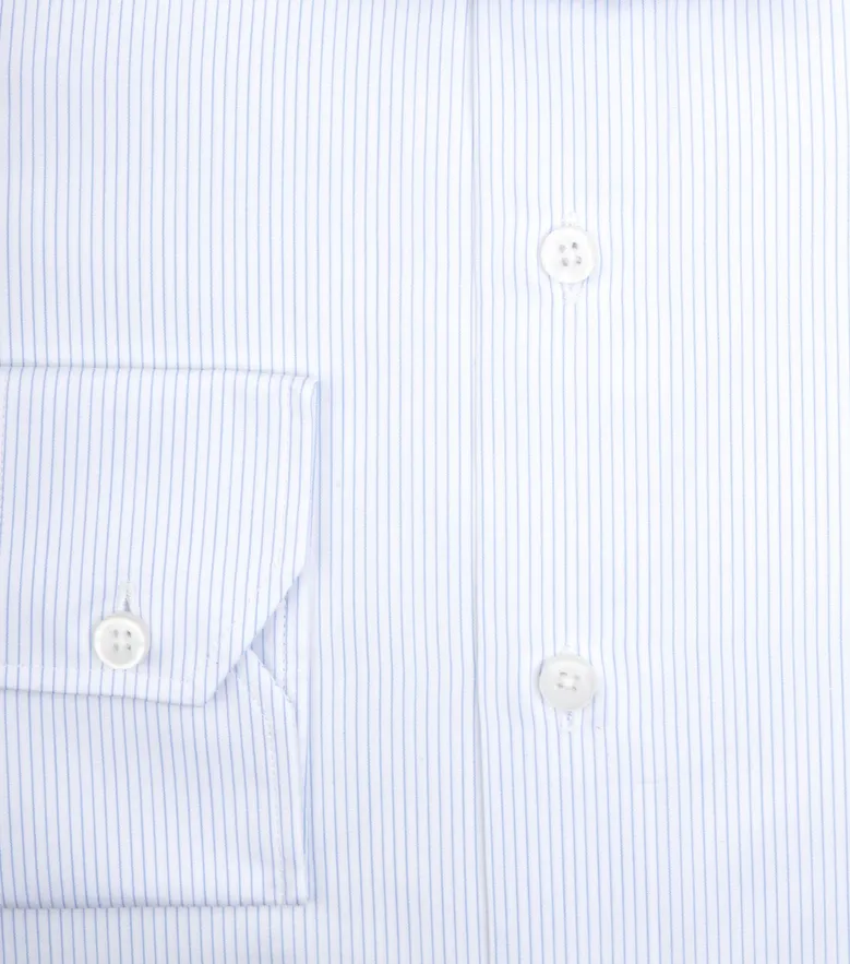 Camisa de popelina blanca lisa de fácil planchado
