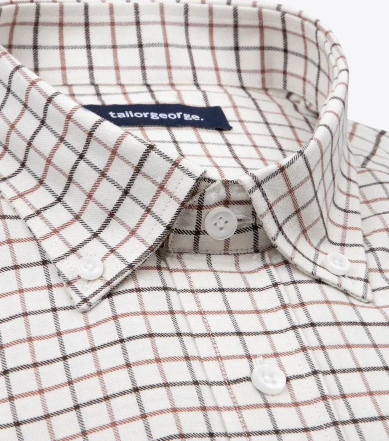 Camisa de popelina blanca lisa de fácil planchado
