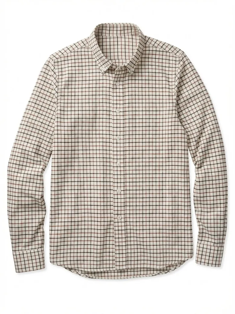 Camisa de popelina blanca lisa de fácil planchado
