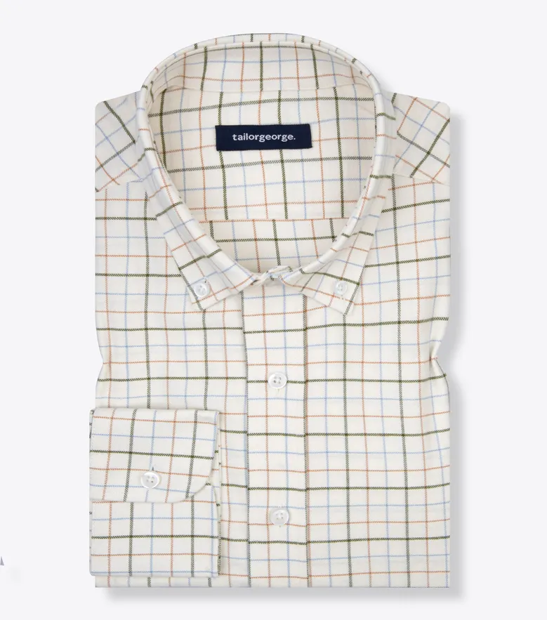 Camisa de popelina blanca lisa de fácil planchado
