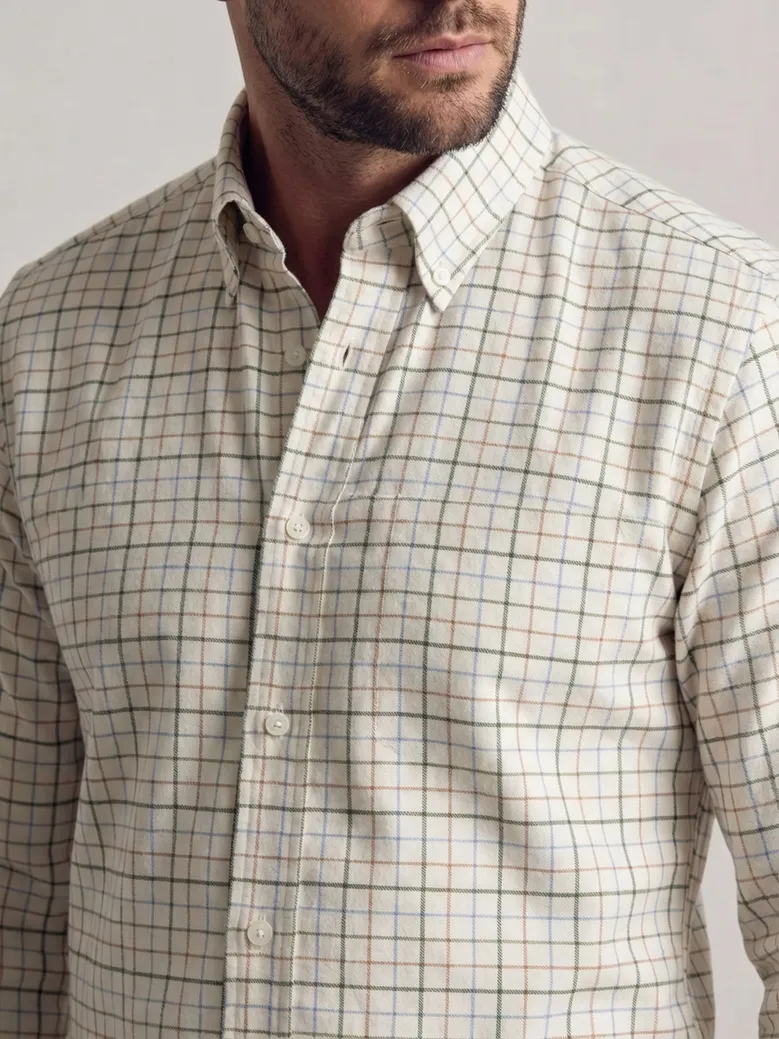 Camisa de popelina blanca lisa de fácil planchado
