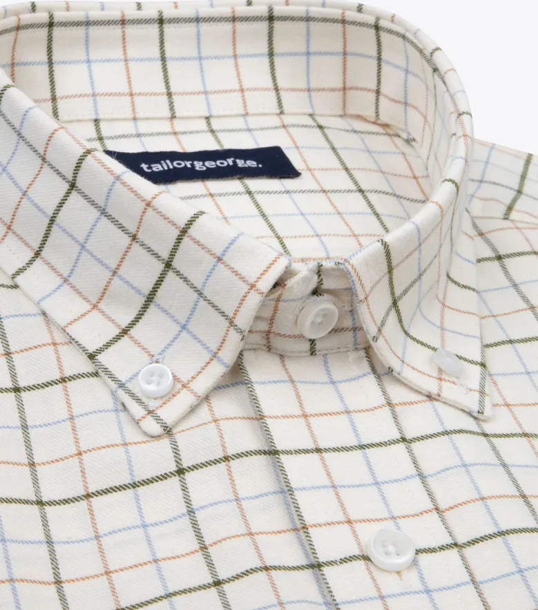 Camisa de popelina blanca lisa de fácil planchado