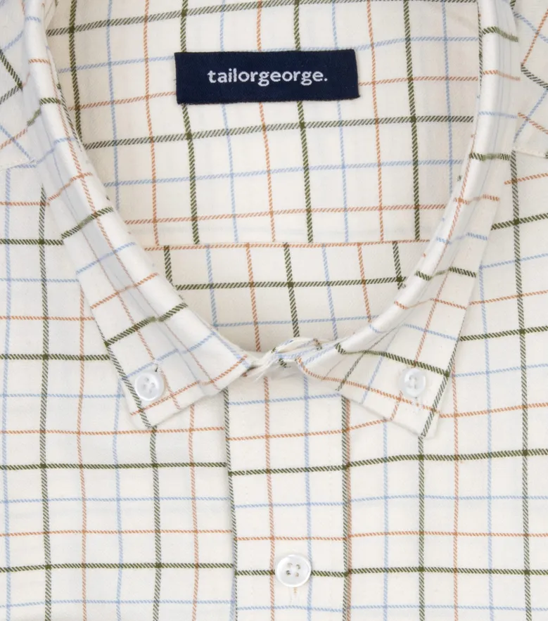 Camisa de popelina blanca lisa de fácil planchado
