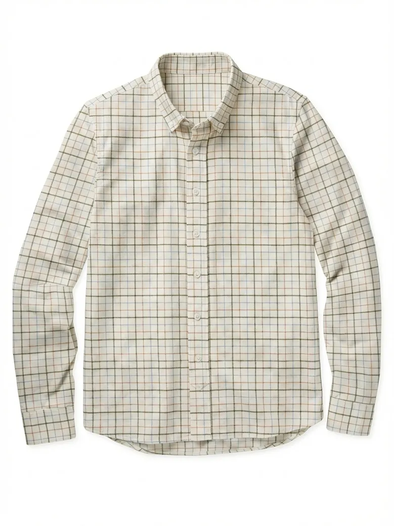 Camisa de popelina blanca lisa de fácil planchado