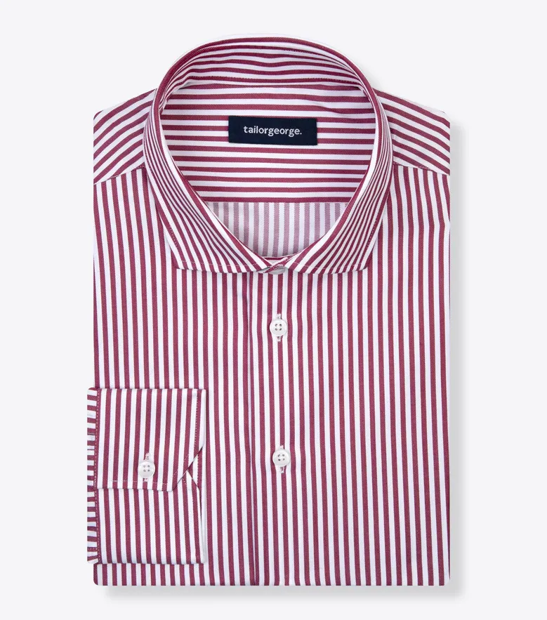 Camisa de popelina blanca lisa de fácil planchado