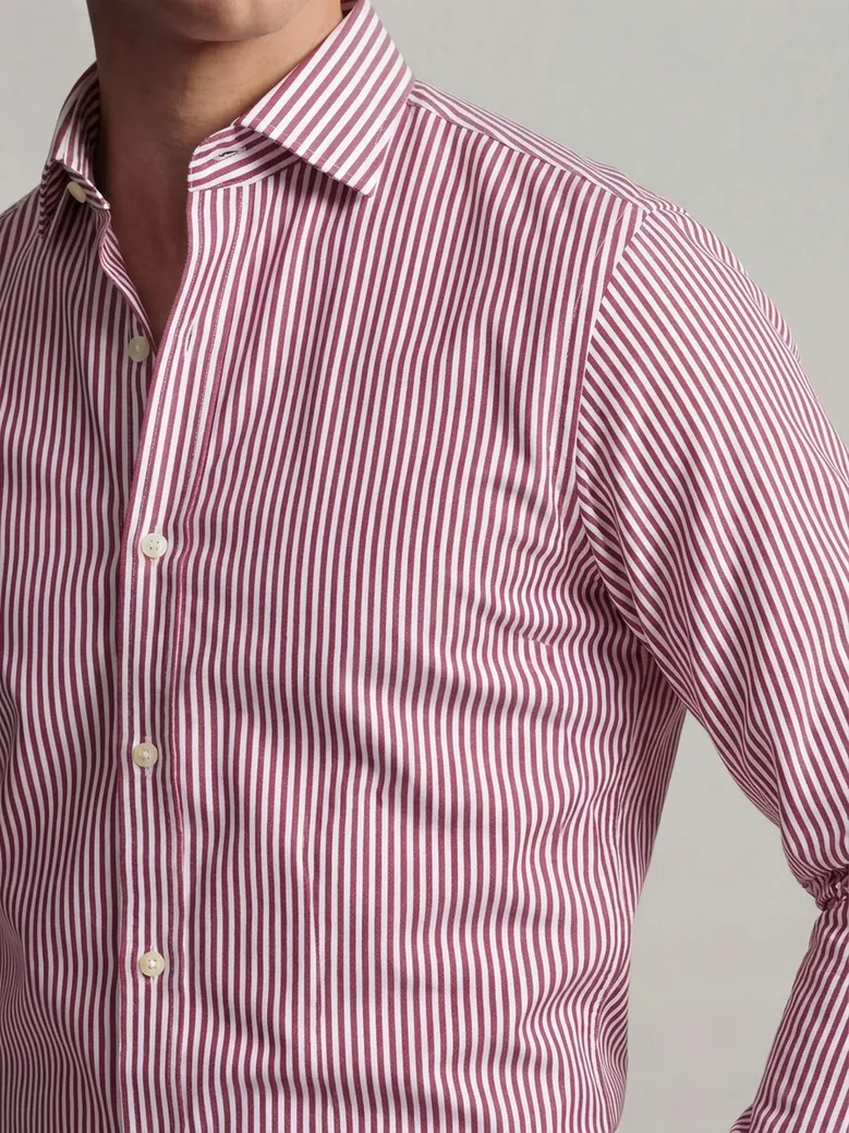 Camisa de popelina blanca lisa de fácil planchado