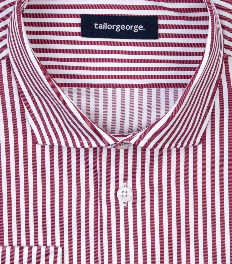 Camisa de popelina blanca lisa de fácil planchado