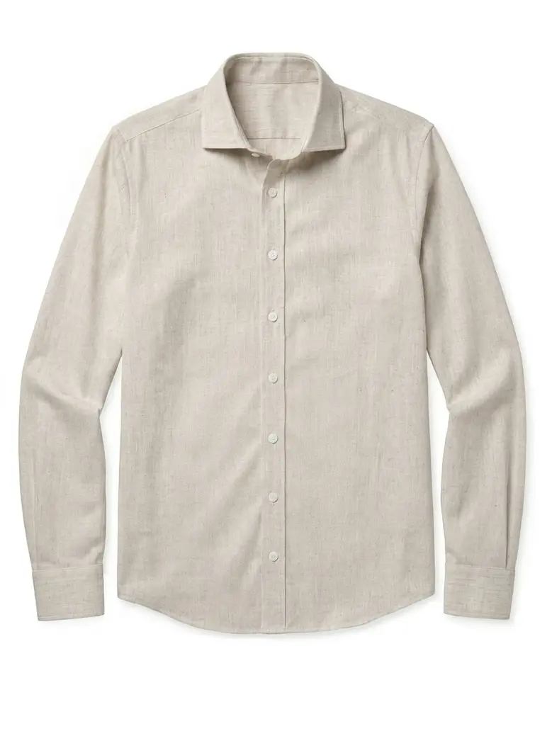 Camisa de lino grueso y resistente