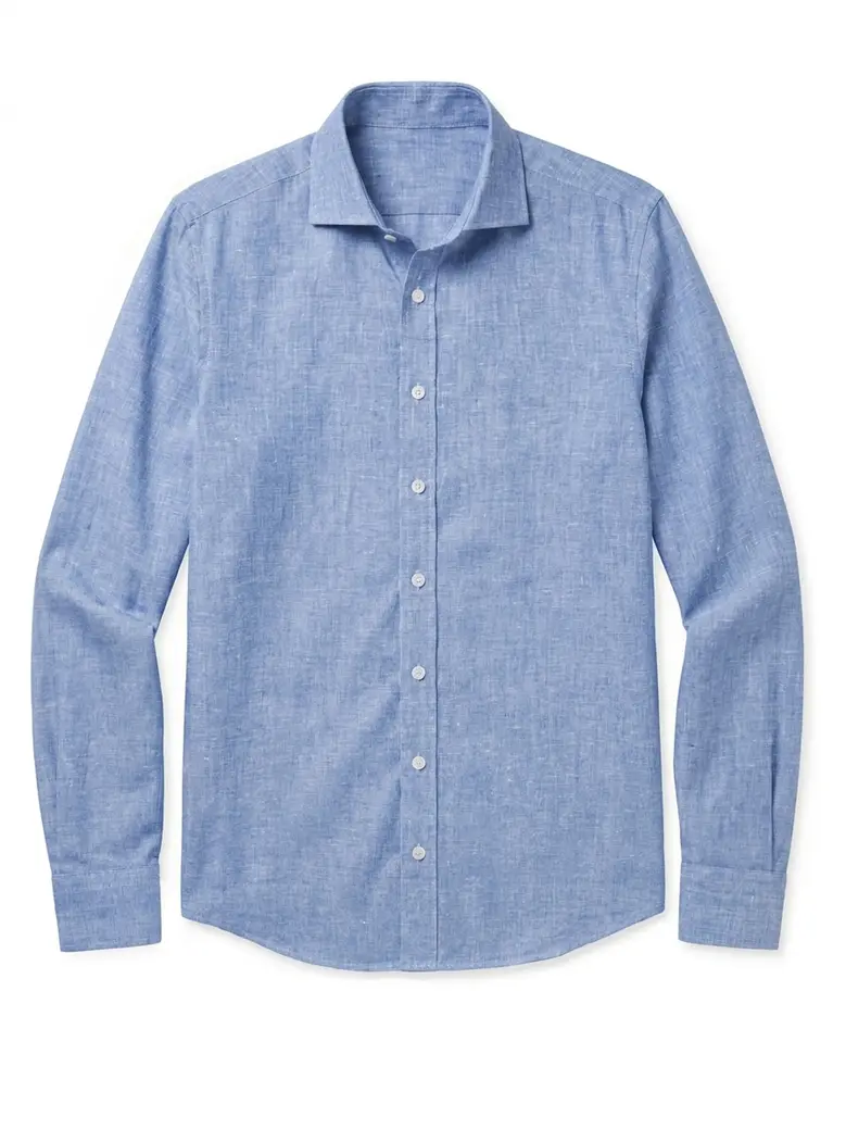Camisa de lino grueso y resistente
