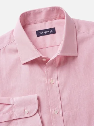 Camisa de popelina de rayas rojas