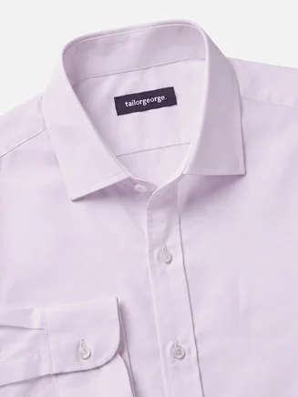 Camisa lisa de popelina morada