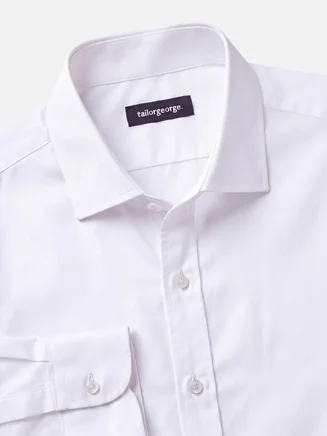 Camisa blanca en popelina fina