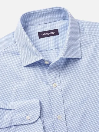 Camisa Oxford azul cielo real