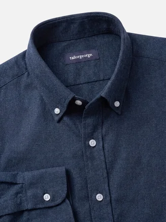 Color azul marino camisa de franela
