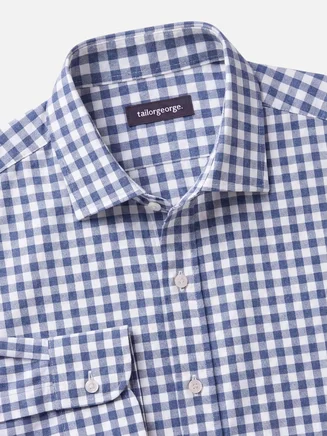 Camisa  Franela de cuadros azul