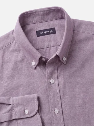 Camisa Oxford sport burdeos liso