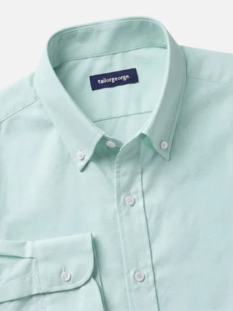Camisa Oxford liso verde
