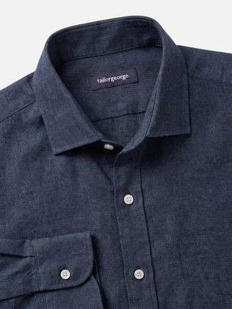 Camisa de lino grueso y resistente