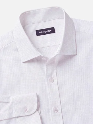 Camisa de popelina de cuadros grises